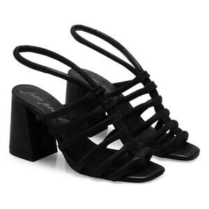 Free People Block Heel Colette Cinched Heeled Sandal Women's Size 38 (US 8) NWOB